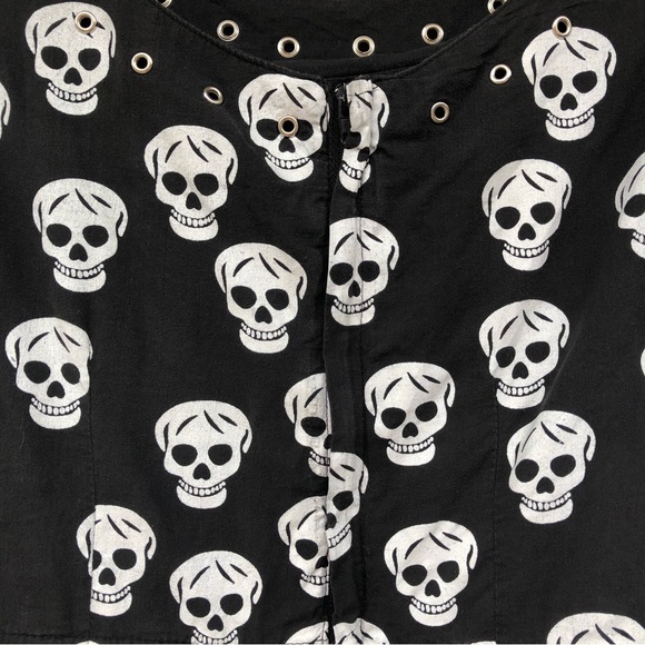 Free For Humanity France Skull Skeleton Dress sz S - Picture 5 of 13